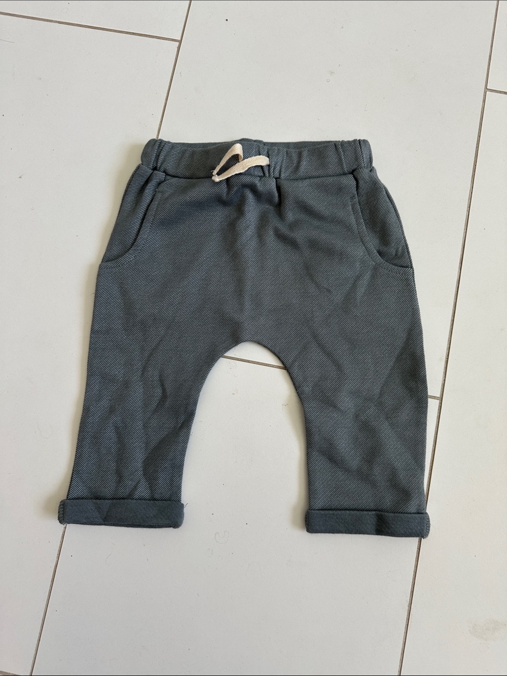 Milk barn baby joggers blue 3/6m